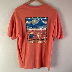 Patagonia Summit Road Trip Organic T-Shirt Men's Summit Road Medium.